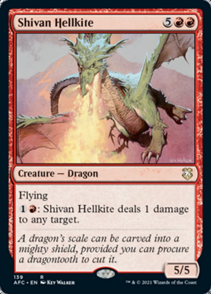 Shivan Hellkite [Dungeons & Dragons: Adventures in the Forgotten Realms Commander] | The Clever Kobold