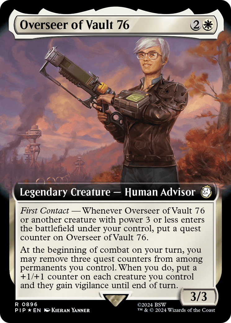 Overseer of Vault 76 (Extended Art) (Surge Foil) [Fallout] | The Clever Kobold