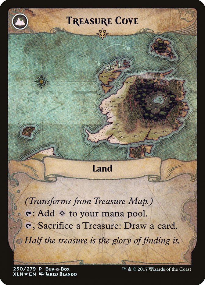 Treasure Map // Treasure Cove (Buy-A-Box) [Ixalan Treasure Chest] | The Clever Kobold