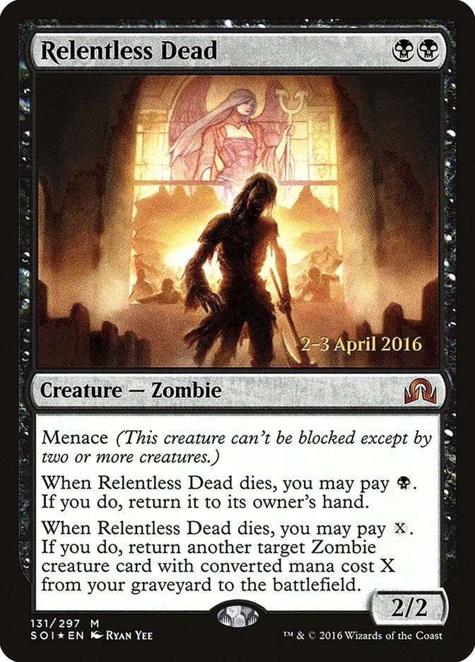 Relentless Dead [Shadows over Innistrad Prerelease Promos] | The Clever Kobold