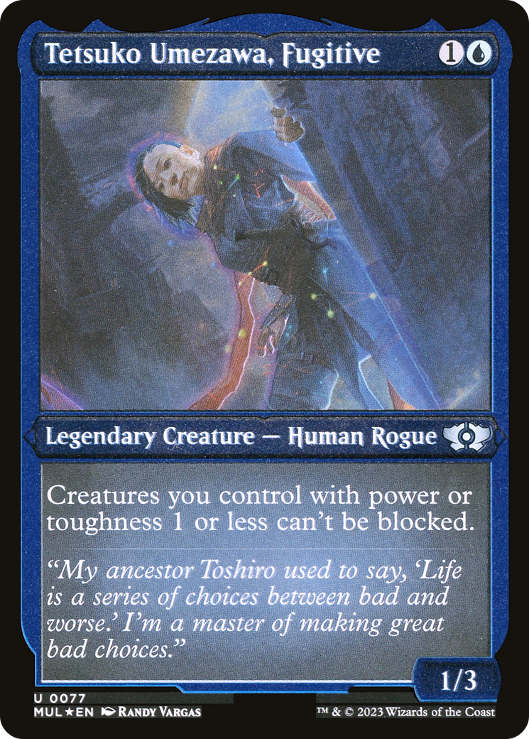 Tetsuko Umezawa, Fugitive (Foil Etched) [Multiverse Legends] | The Clever Kobold