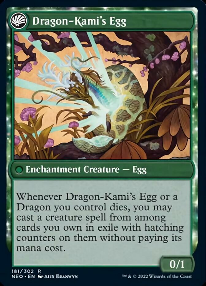 The Dragon-Kami Reborn // Dragon-Kami's Egg [Kamigawa: Neon Dynasty] | The Clever Kobold