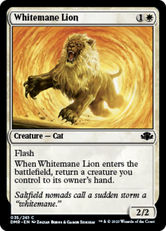 Whitemane Lion [Dominaria Remastered] | The Clever Kobold