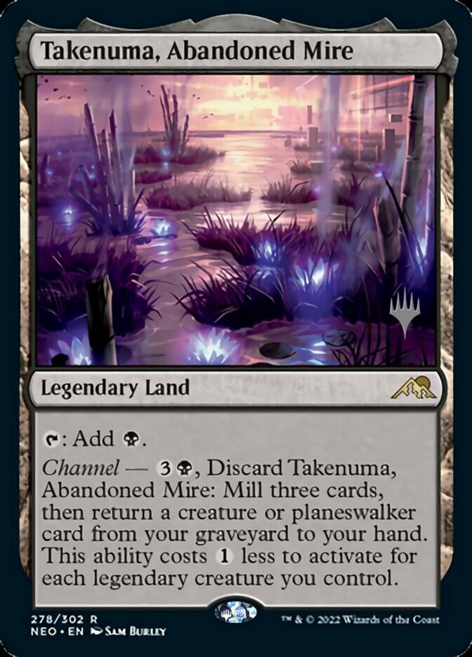 Takenuma, Abandoned Mire (Promo Pack) [Kamigawa: Neon Dynasty Promos] | The Clever Kobold