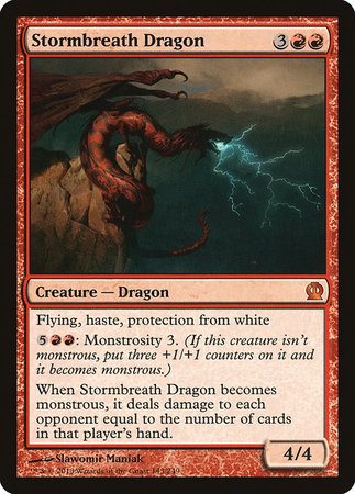 Stormbreath Dragon [Theros] | The Clever Kobold