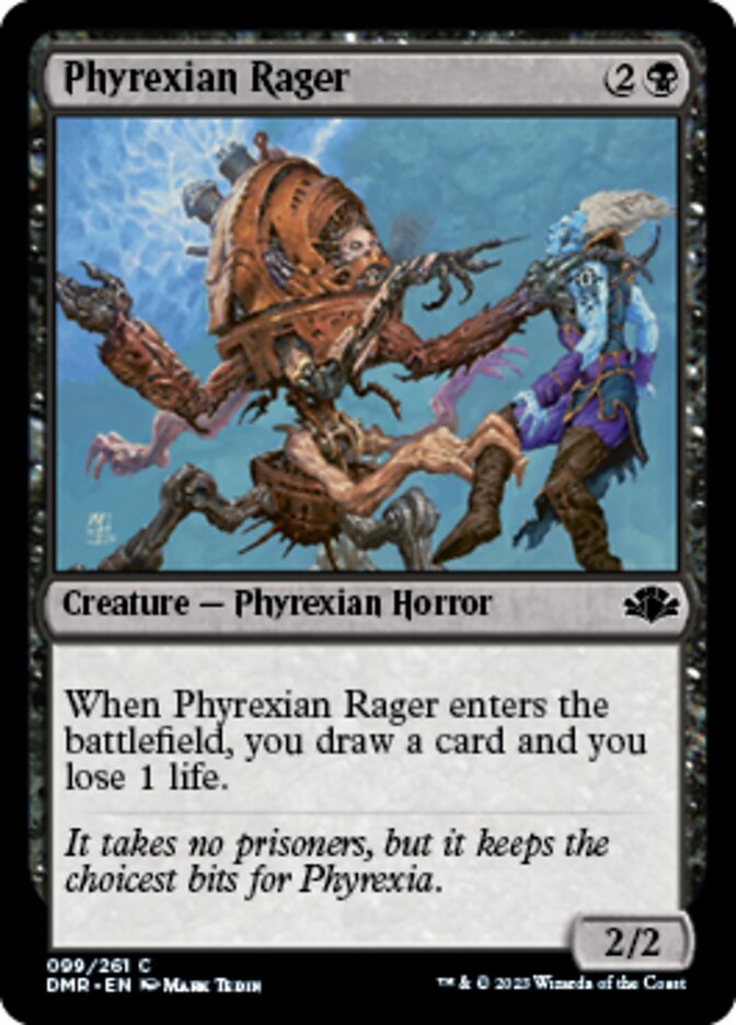 Phyrexian Rager [Dominaria Remastered] | The Clever Kobold