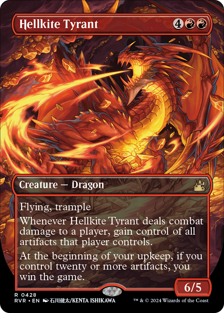 Hellkite Tyrant (Anime Borderless) [Ravnica Remastered] | The Clever Kobold