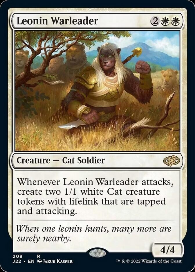 Leonin Warleader [Jumpstart 2022] | The Clever Kobold