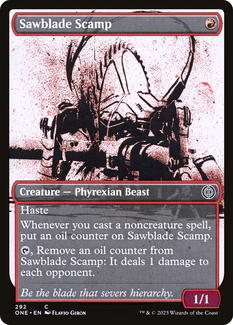 Sawblade Scamp (Showcase Ichor) [Phyrexia: All Will Be One] | The Clever Kobold