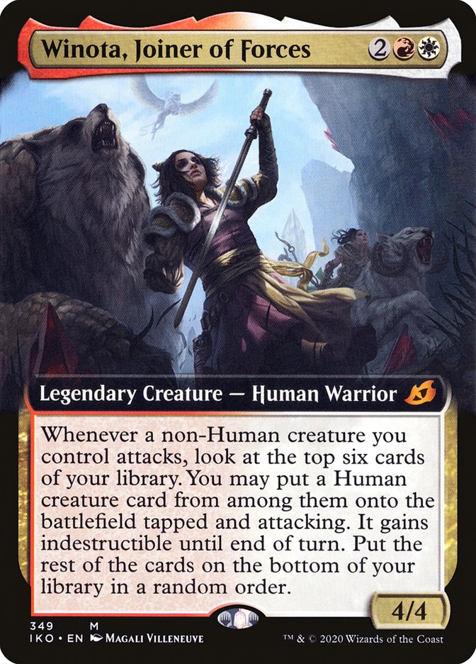 Winota, Joiner of Forces (Extended Art) [Ikoria: Lair of Behemoths] | The Clever Kobold