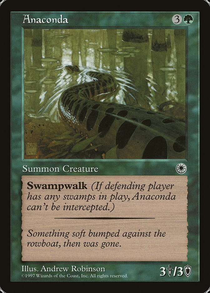 Anaconda (With Flavor Text) [Portal] | The Clever Kobold