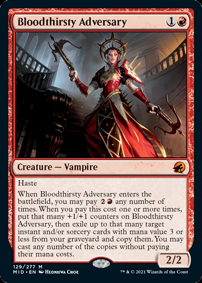 Bloodthirsty Adversary [Innistrad: Midnight Hunt] | The Clever Kobold