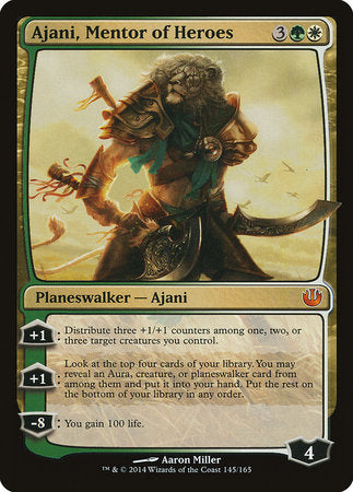 Ajani, Mentor of Heroes [Journey into Nyx] | The Clever Kobold