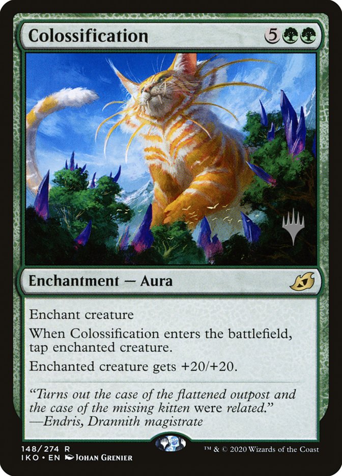 Colossification (Promo Pack) [Ikoria: Lair of Behemoths Promos] | The Clever Kobold