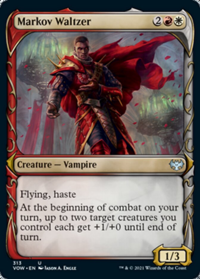 Markov Waltzer (Showcase Fang Frame) [Innistrad: Crimson Vow] | The Clever Kobold