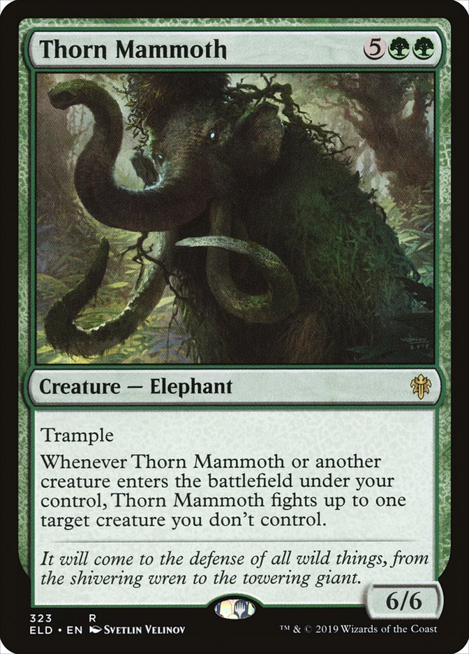 Thorn Mammoth [Throne of Eldraine] | The Clever Kobold