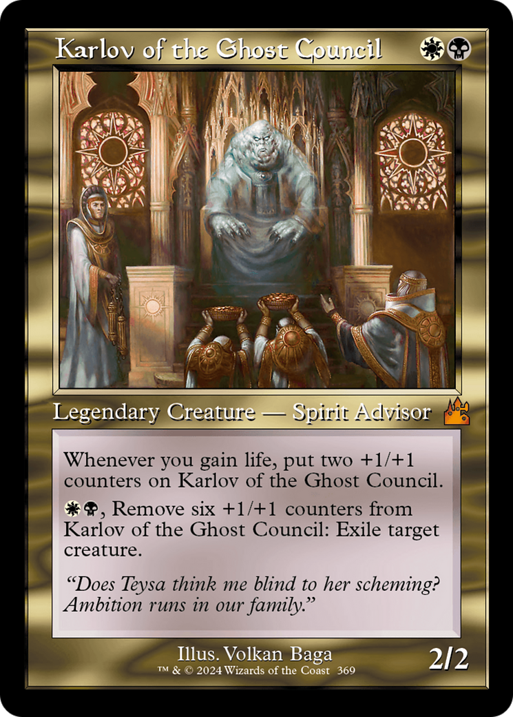 Karlov of the Ghost Council (Retro Frame) [Ravnica Remastered] | The Clever Kobold