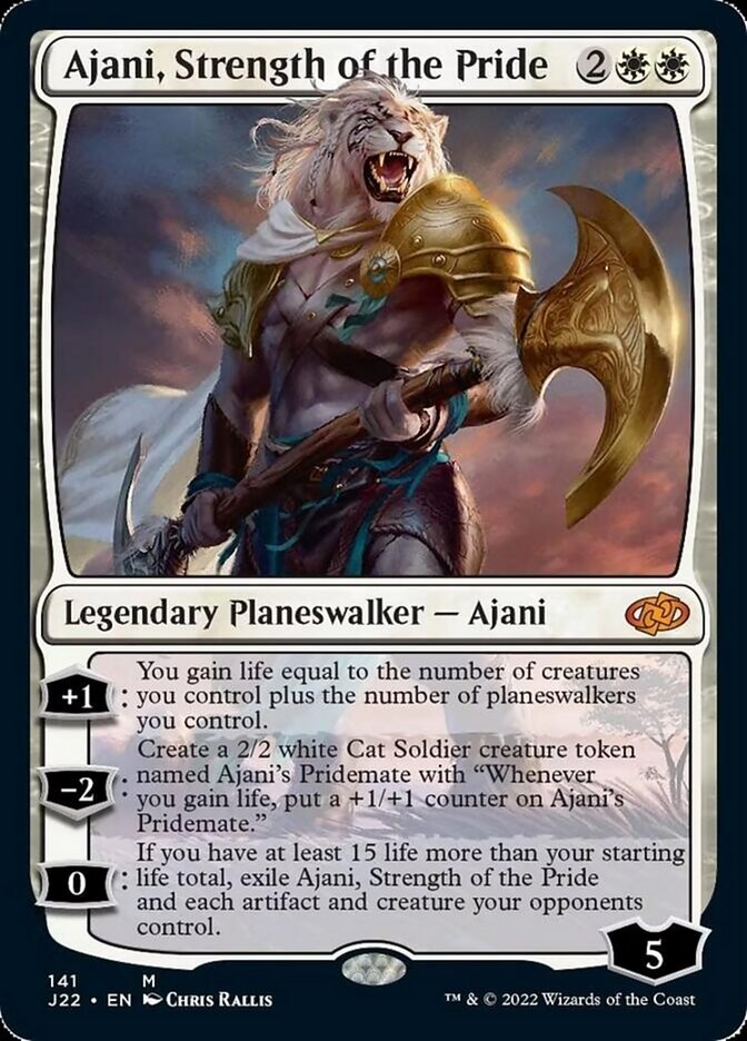 Ajani, Strength of the Pride [Jumpstart 2022] | The Clever Kobold