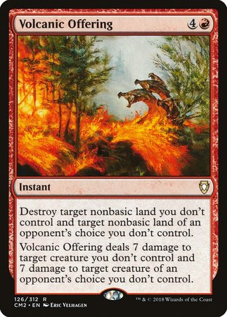 Volcanic Offering [Commander Anthology Volume II] | The Clever Kobold