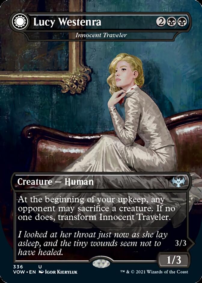 Innocent Traveler // Malicious Invader - Lucy Westenra // Lucy, Arisen Vampire [Innistrad: Crimson Vow] | The Clever Kobold