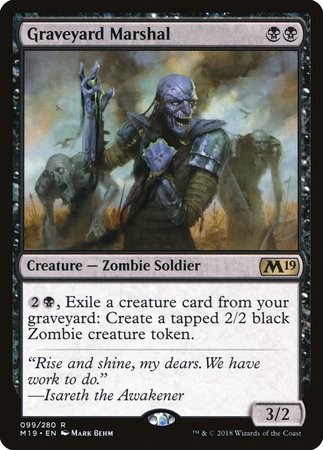 Graveyard Marshal [Core Set 2019] | The Clever Kobold