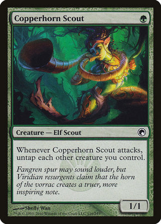 Copperhorn Scout [Scars of Mirrodin] | The Clever Kobold