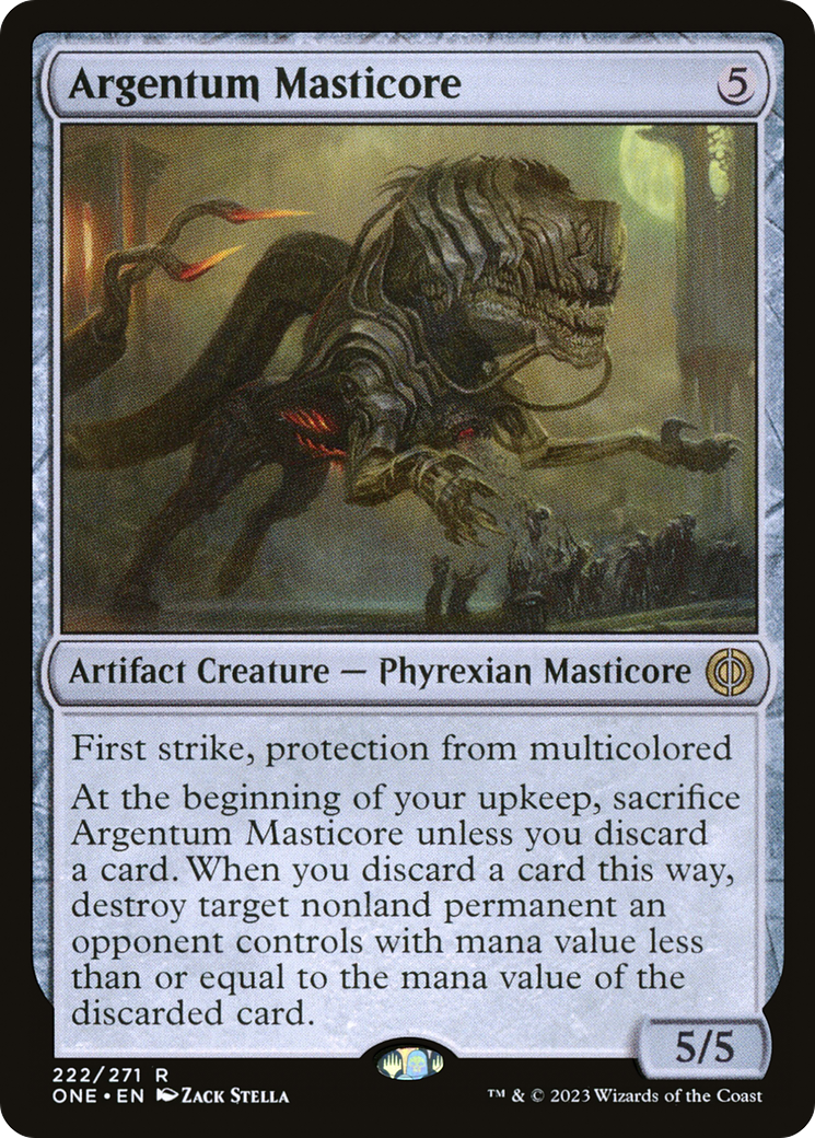 Argentum Masticore [Phyrexia: All Will Be One] | The Clever Kobold