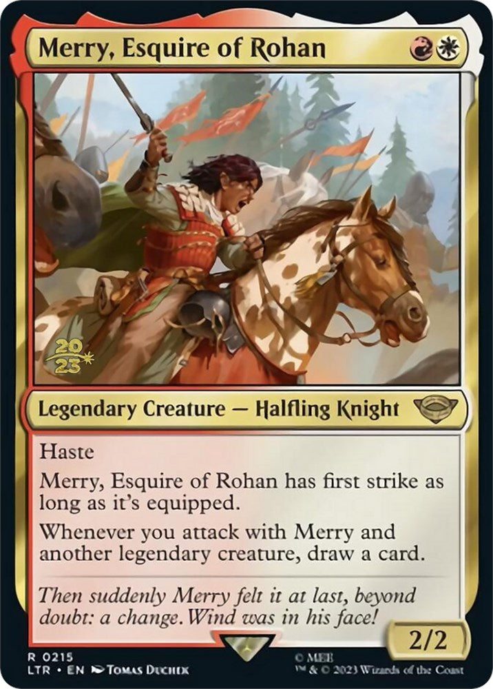 Merry, Esquire of Rohan [The Lord of the Rings: Tales of Middle-Earth Prerelease Promos] | The Clever Kobold