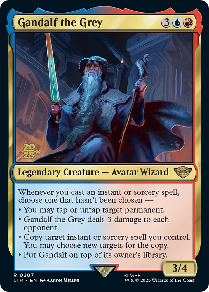 Gandalf the Grey [The Lord of the Rings: Tales of Middle-Earth Prerelease Promos] | The Clever Kobold