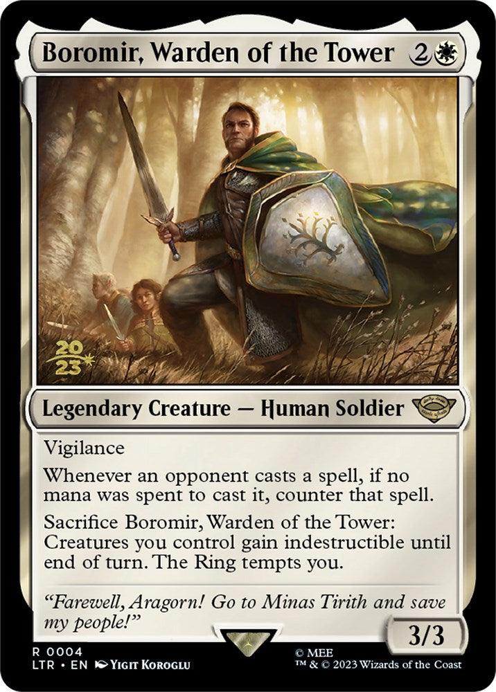 Boromir, Warden of the Tower [The Lord of the Rings: Tales of Middle-Earth Prerelease Promos] | The Clever Kobold