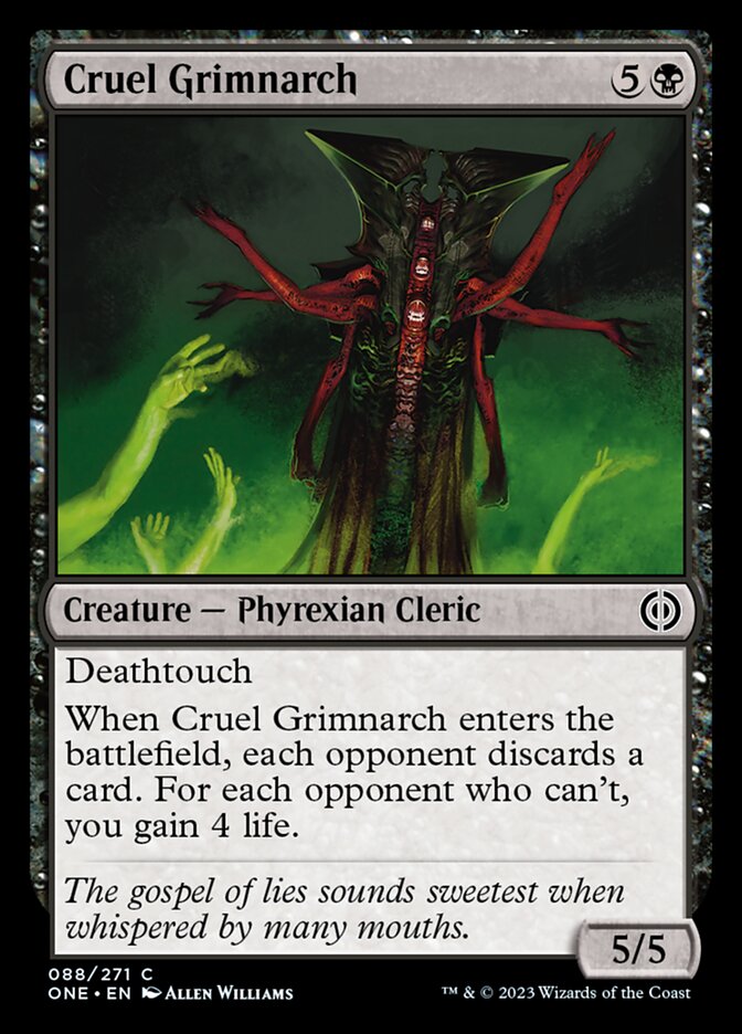 Cruel Grimnarch [Phyrexia: All Will Be One] | The Clever Kobold