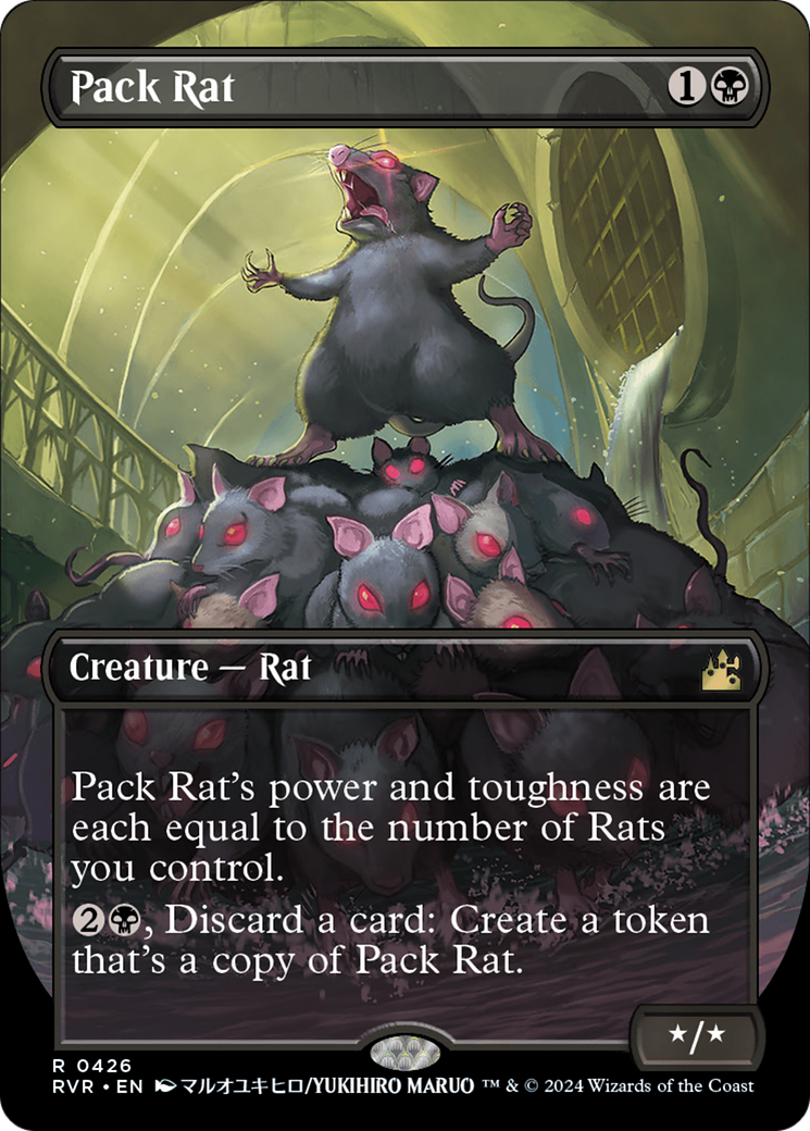 Pack Rat (Anime Borderless) [Ravnica Remastered] | The Clever Kobold