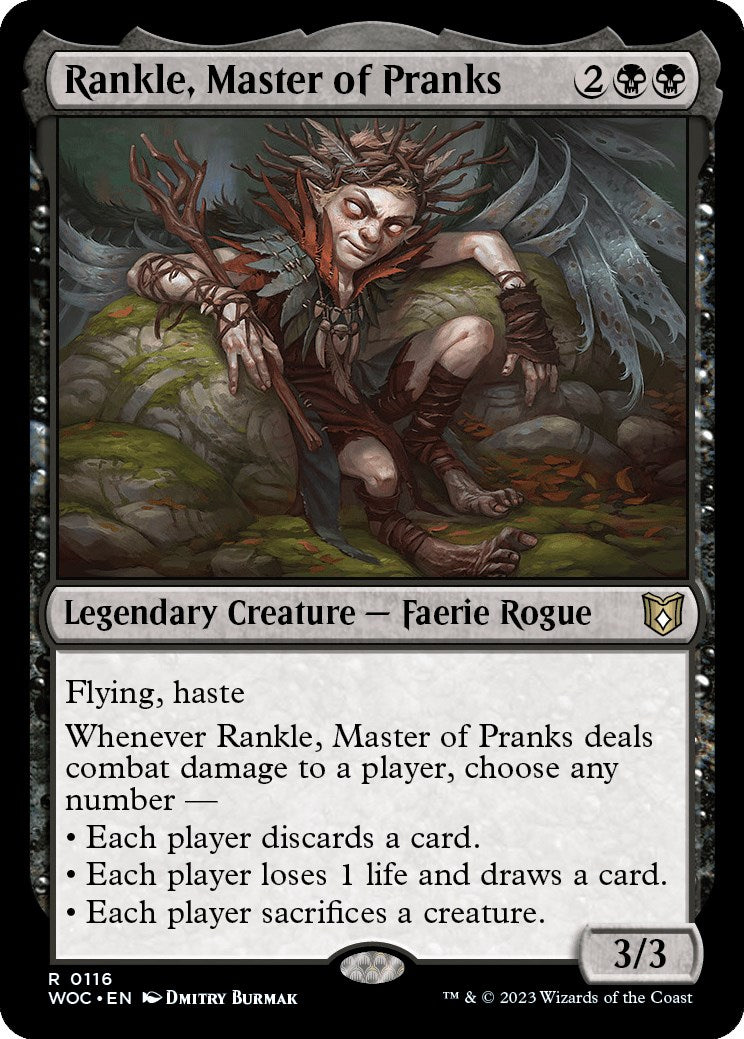 Rankle, Master of Pranks [Wilds of Eldraine Commander] | The Clever Kobold