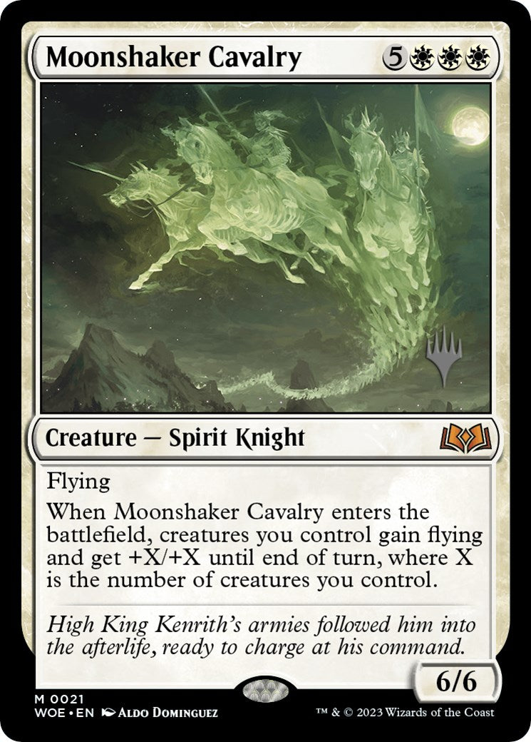 Moonshaker Cavalry (Promo Pack) [Wilds of Eldraine Promos] | The Clever Kobold