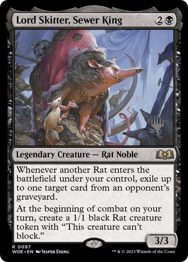 Lord Skitter, Sewer King (Promo Pack) [Wilds of Eldraine Promos] | The Clever Kobold