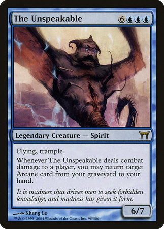 The Unspeakable [Champions of Kamigawa] | The Clever Kobold