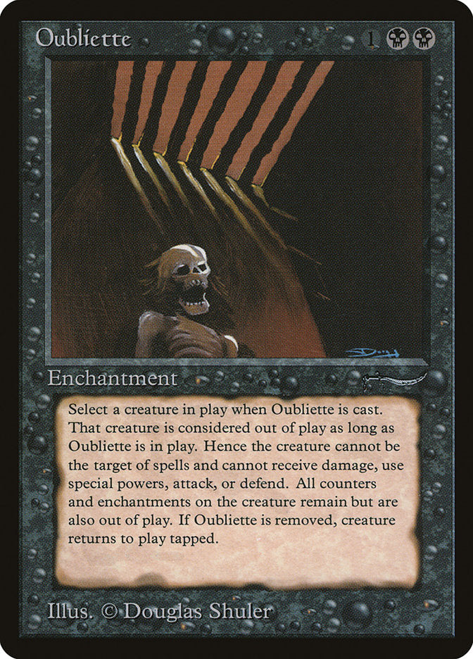 Oubliette (Dark Mana Cost) [Arabian Nights] | The Clever Kobold