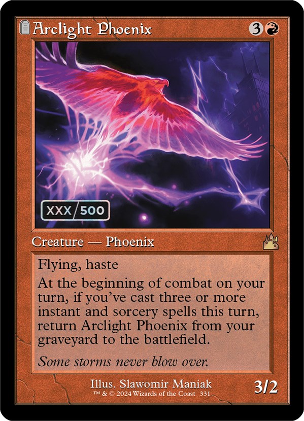 Arclight Phoenix (Retro) (Serialized) [Ravnica Remastered] | The Clever Kobold