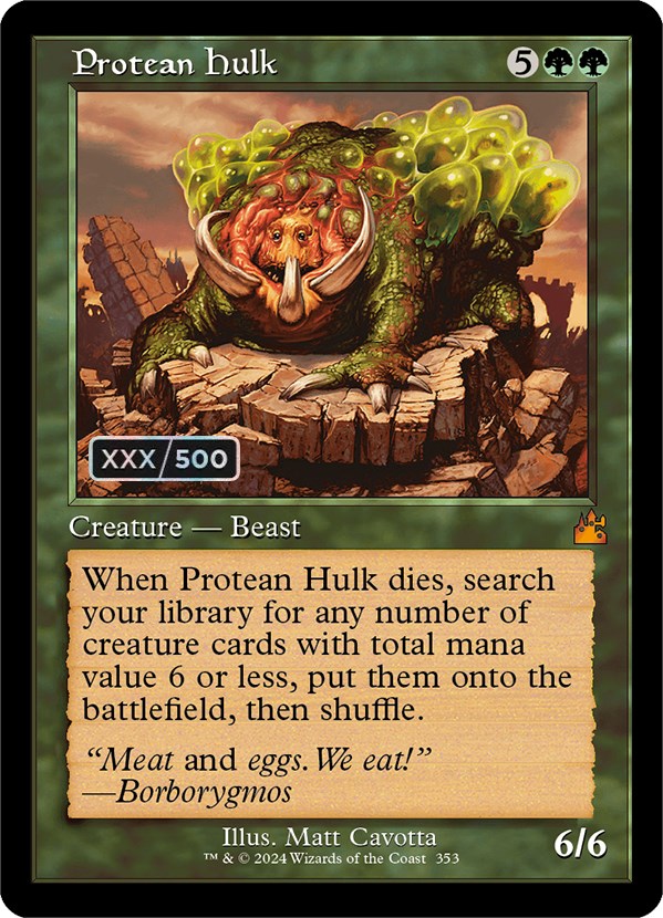 Protean Hulk (Retro) (Serialized) [Ravnica Remastered] | The Clever Kobold