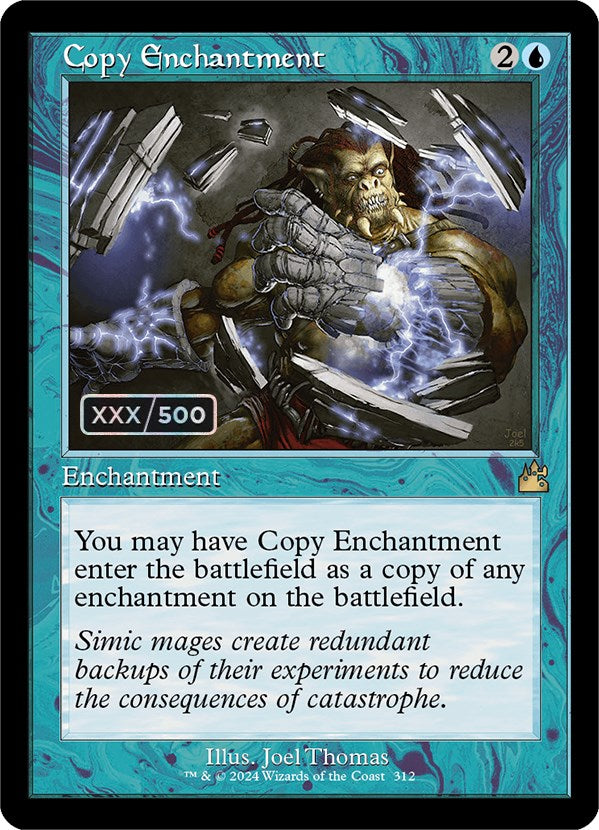 Copy Enchantment (Retro) (Serialized) [Ravnica Remastered] | The Clever Kobold