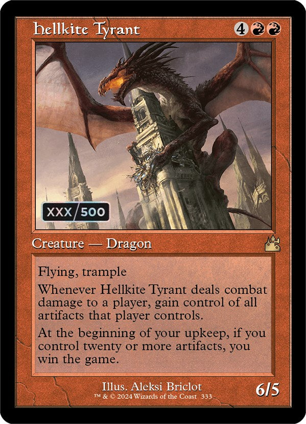 Hellkite Tyrant (Retro) (Serialized) [Ravnica Remastered] | The Clever Kobold