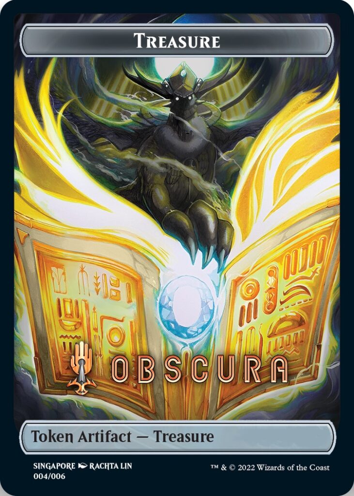 Treasure Token (Obscura) (Southeast Asia Artists) [Streets of New Capenna Tokens] | The Clever Kobold