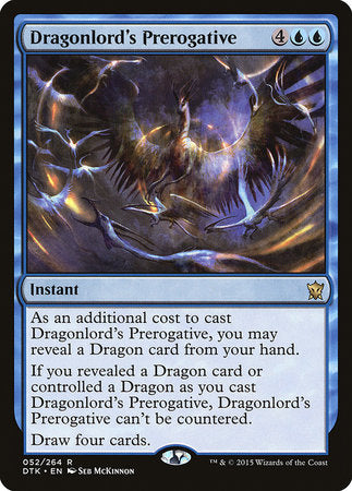 Dragonlord's Prerogative [Dragons of Tarkir] | The Clever Kobold