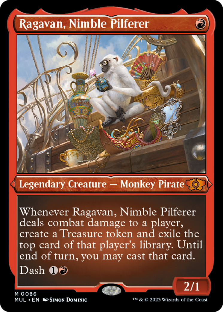 Ragavan, Nimble Pilferer (Foil Etched) [Multiverse Legends] | The Clever Kobold