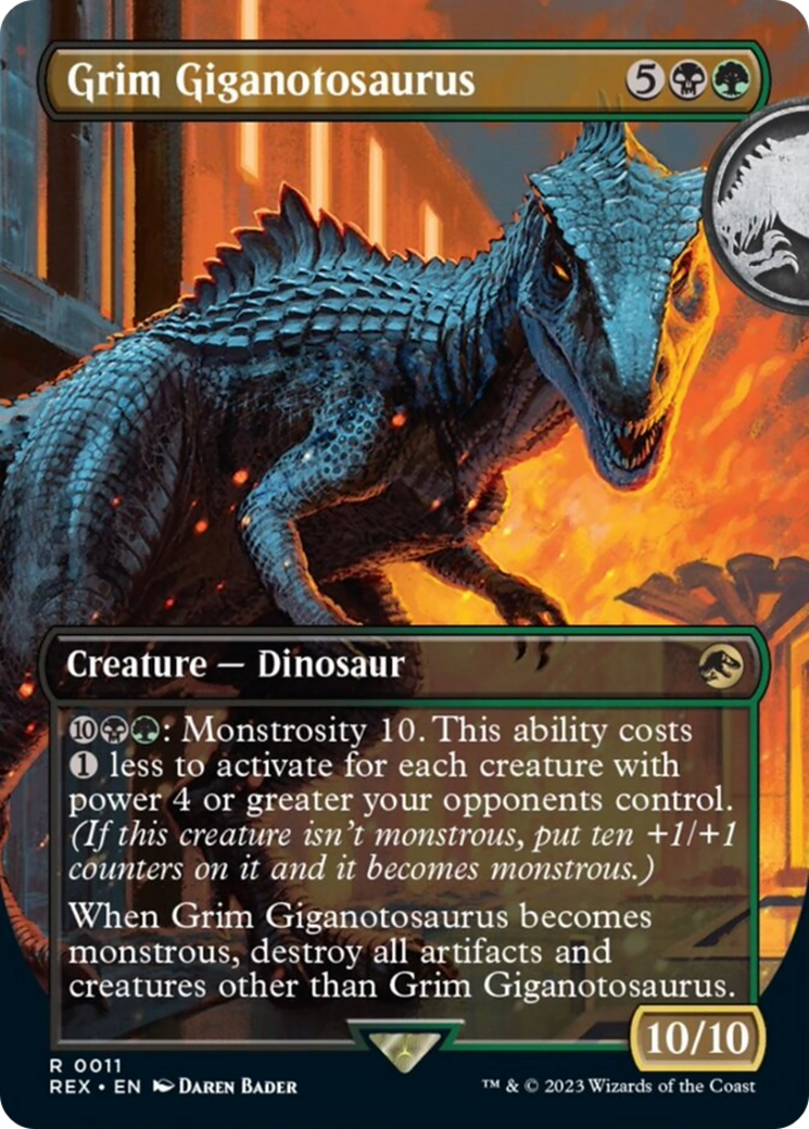 Grim Giganotosaurus (Borderless) [Jurassic World Collection] | The Clever Kobold