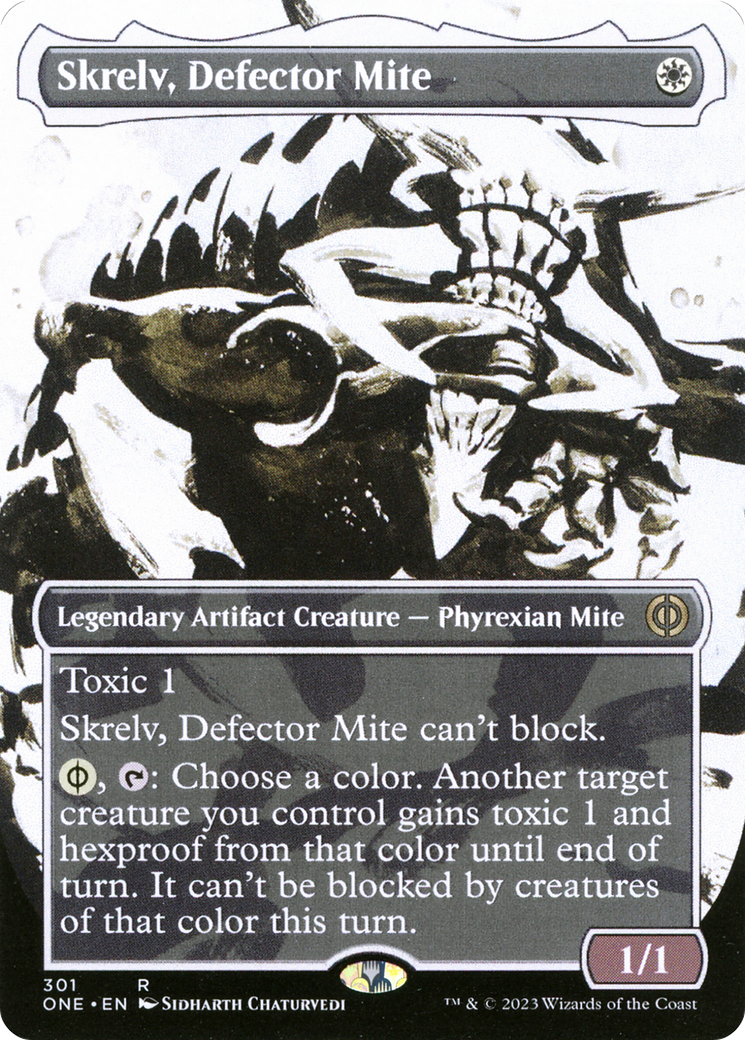 Skrelv, Defector Mite (Borderless Ichor) [Phyrexia: All Will Be One] | The Clever Kobold