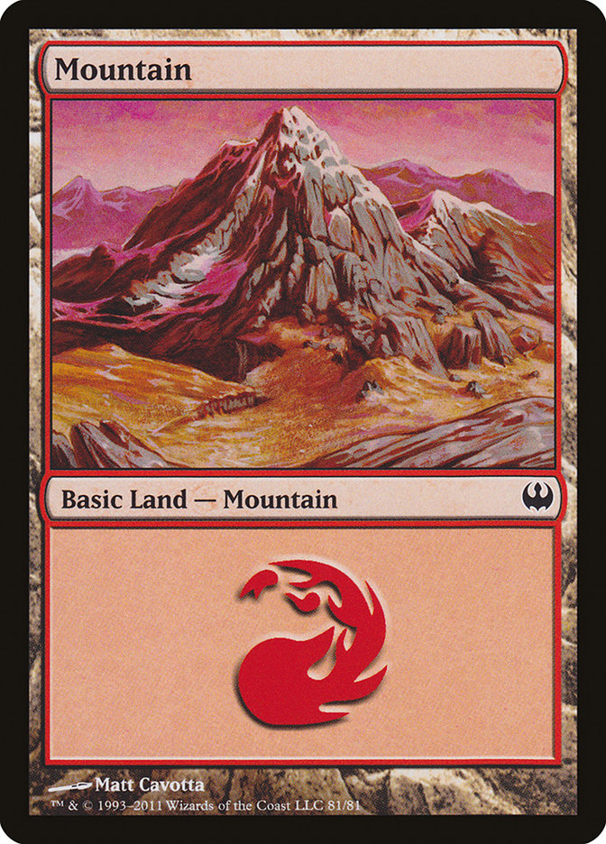 Mountain (81) [Duel Decks: Knights vs. Dragons] | The Clever Kobold