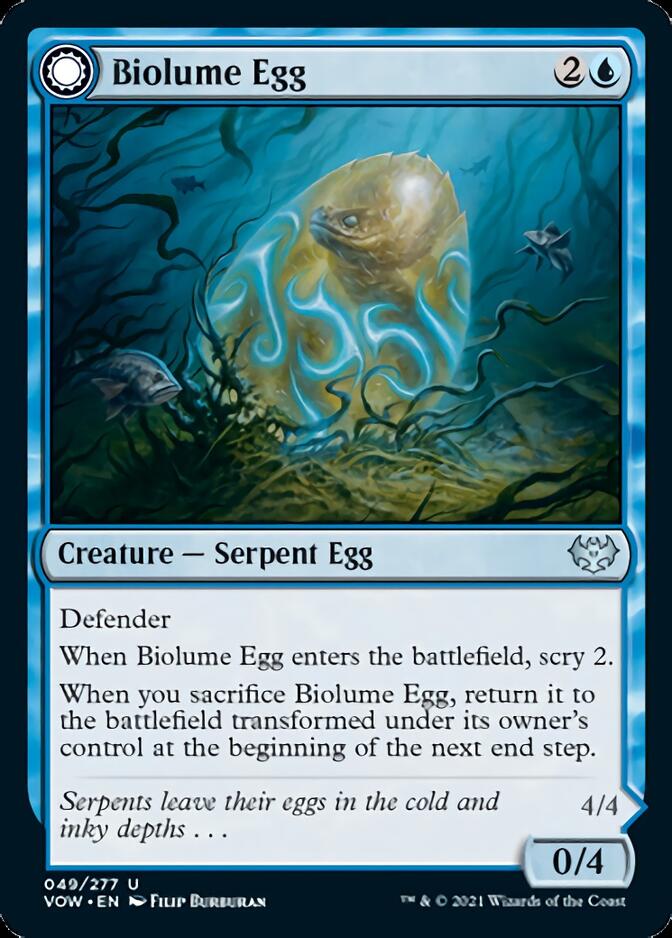 Biolume Egg // Biolume Serpent [Innistrad: Crimson Vow] | The Clever Kobold