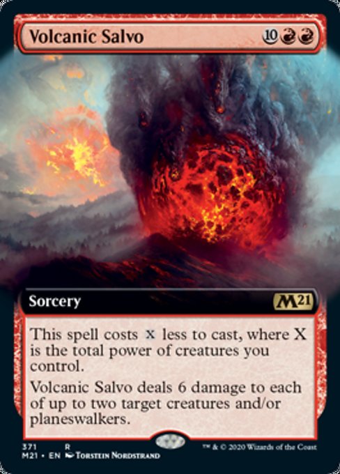 Volcanic Salvo (Extended Art) [Core Set 2021] | The Clever Kobold