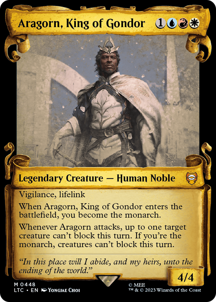Aragorn, King of Gondor [The Lord of the Rings: Tales of Middle-Earth Commander Showcase Scrolls] | The Clever Kobold
